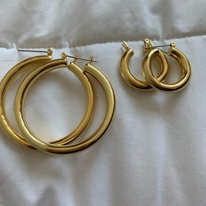 LARGE Almafi LUV AJ hoops gold